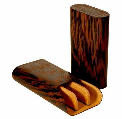 Bizard and Co. - The "Show Band" 3 Cigar Case - Wenge