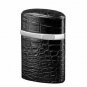 Bizard and Co. - The "Triple Jet" Table Lighter - Croco Pattern Black