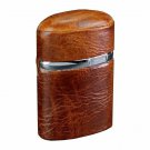 Bizard and Co. - The "Triple Jet" Table Lighter - Antique Saddle Leather
