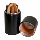 Bizard and Co. - The Cylinder Desk Humidor - Black Leather Bizard and Co. - The Cylinder Desk Humidor - Black Leather
