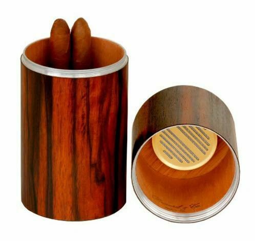 Bizard and Co. - The Cylinder Desk Humidor - Macassar Ebony