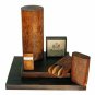 Bizard and Co. - "Show Band" 3 Cigar Case - Carpathian Burl