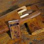 Bizard and Co. - "Show Band" 3 Cigar Case - Carpathian Burl