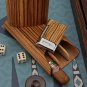 Bizard and Co. - The "Show Band" 3 Cigar Case - Zebrawood