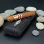 Brizard "Show Band" 3 Cigar Case, Cutter and Lighter Combo - Stingray Black USA