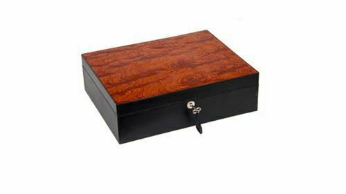 Bizard and Co - "Airflow" Cigar Humidor - Sunrise Black and Bubinga 60/70 Count