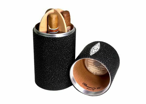 Bizard and Co. - The Cylinder Desk Humidor - Stingray