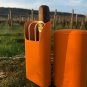 Brizard and Co. - The "Show Band" 3 Cigar Case - Orange Leather
