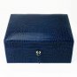 Bizard and Co. - The "Airflow" Cigar Humidor - Indigo Croco Pattern 30/40 Count