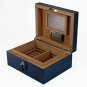 Bizard and Co. - The "Airflow" Cigar Humidor - Indigo Croco Pattern 30/40 Count