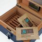 Bizard and Co. - The "Airflow" Cigar Humidor - Indigo Croco Pattern 30/40 Count