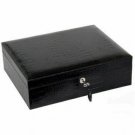 Bizard and Co. - The "Airflow" Cigar Humidor - Croco Pattern Black (60/70 Count)