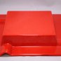 Genuine Kentucky Fire Red Square 4-Finger Ashtray
