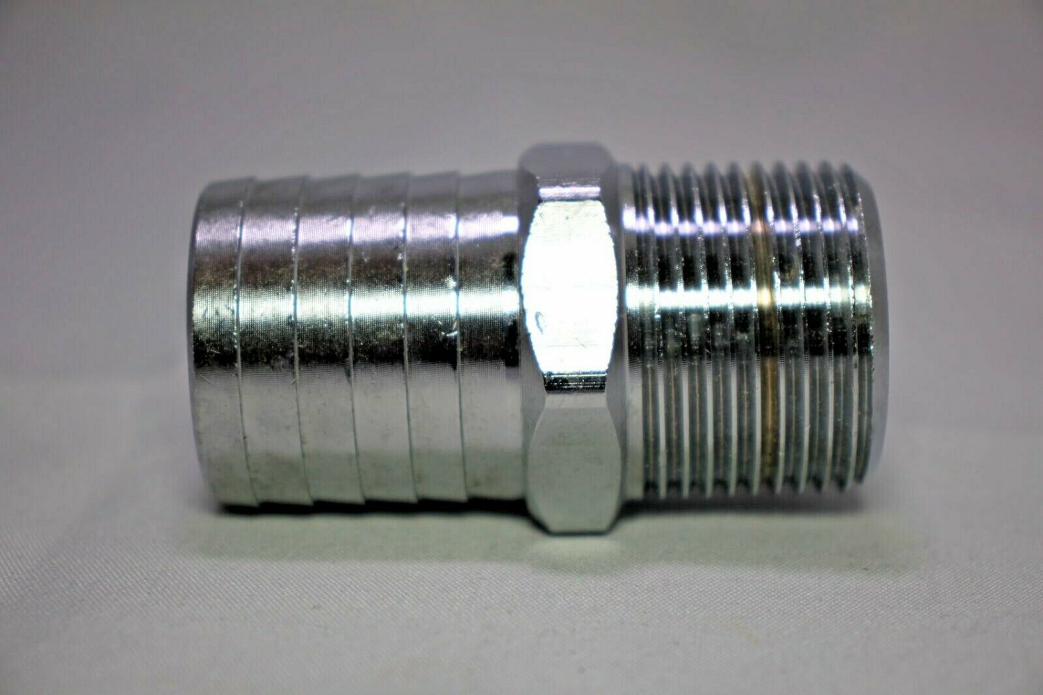 Hose Barb Fitting 1" NTP by 11/8" Chrome over Brass Free Shipping in USA