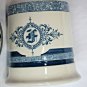 Fonseca White and Blue Ceramic Humidor Jar