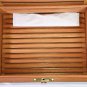 Blue Carbon Fiber Humidor with Lock & Key Showroom Model 18" L x 16" W x 5" H