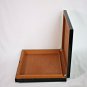 Gold Logo Carbon Fiber Humidor Showroom Model Measures 22" L x 18" W x 2" H