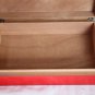 Red Lacquer Finish Wood Humidor Showroom Model Measures 22" L x 16" W x 4" H