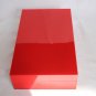 Red Lacquer Finish Wood Humidor Showroom Model Measures 22" L x 16" W x 4" H