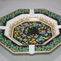 Rosenthal Versace Gold Ivy Porcelain Ashtray - 9"