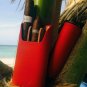 Brizard and Co. - The "Show Band" 3 Cigar Case - Sunrise Red and Macassar Ebony