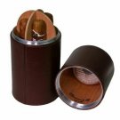 Brizard and Co. - The Cylinder Desk Humidor - Chocolate Leather