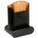 Brizard and Co. - The "Show Band" Travel Humidor - Croco Pattern Black