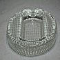 Comoy's of London Clear Crystal Heavy Glass Ashtray made in Italy
