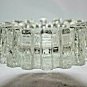 Modern Heavy Glass Sprocket Ashtray Measures 4.75" x 2 " H Free Shipping USA