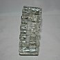 Modern Heavy Glass Sprocket Ashtray Measures 4.75" x 2 " H Free Shipping USA