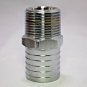 Hose Barb Fitting 1 1/4 " NTP by 1 1/4 " Chrome over Brass Free Shipping in USA