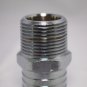 Hose Barb Fitting 1 1/4 " NTP by 1 1/4 " Chrome over Brass Free Shipping in USA