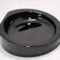 Tondo Doni Black Crystal Ashtray Measures 6.5" W by 2" H Free Shipping in USA