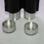 Cigar Classics Twin Silver Cigar Tube Holder in Black Leather