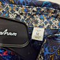 Robert Graham - Colorful Short Sleeve Blue Men's Medium Button Down Classic Fit