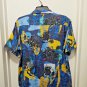 Robert Graham - Blue Short Sleeve - Men's Medium Button Down Classic Fit