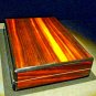 Macassar Ebony Travel Humidor with Zippered Carrying Case NIB