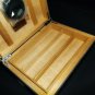 Macassar Ebony Travel Humidor with Zippered Carrying Case NIB