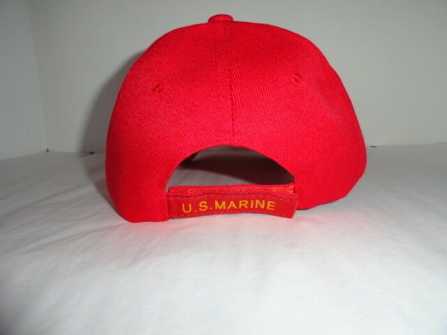 USMC Bulldog Red Baseball Cap