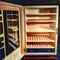 Elie Bleu Cabinet Humidor Alba Black Sycamore Wood NIB Made in France