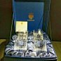 Faberge Atelier Crystal Collection Old Fashion Glasses set of 4 NIB