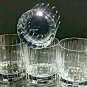 Faberge Atelier Crystal Collection Old Fashion Glasses set of 4 NIB