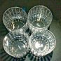 Faberge Atelier Crystal Collection Old Fashion Glasses set of 4 NIB