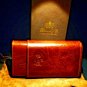Brizard and Co Brown Antique Saddle Leather cigar case and cutter