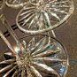 Faberge Lausanne Cut Crystal Colored Hock Glasses. 8 1/2" H x 3 1/4" W
