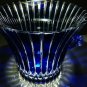 Cobalt Blue  & Clear Cut Ice Bucket