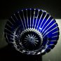 Cobalt Blue  & Clear Cut Ice Bucket