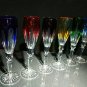 Faberge Colored Crystal Flutes without the original presentation case.