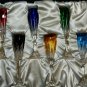 Faberge Colored Crystal Flutes without the original presentation case.
