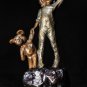 mark hopkins ltd edition bronze sculpture " bed time"